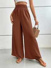 Perfee Wide Leg Pants with Pockets OutfitFlow